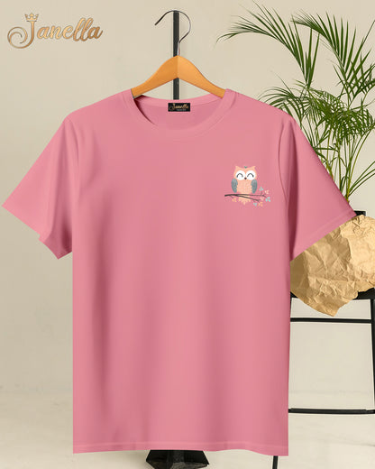 MINI OWL - تيشيرت قطن اللوان متعددة
