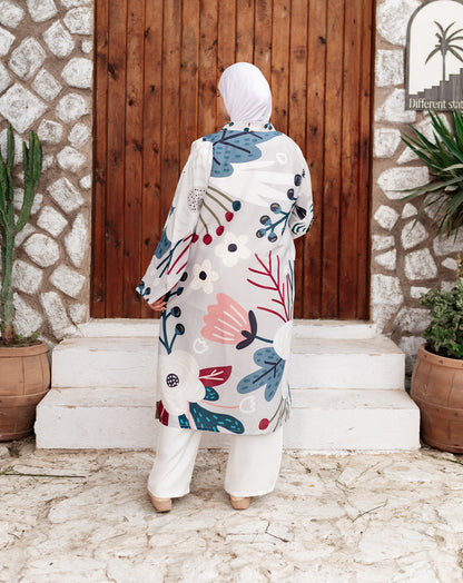 كارديجان طويل أنيق بقصّة انسيابية