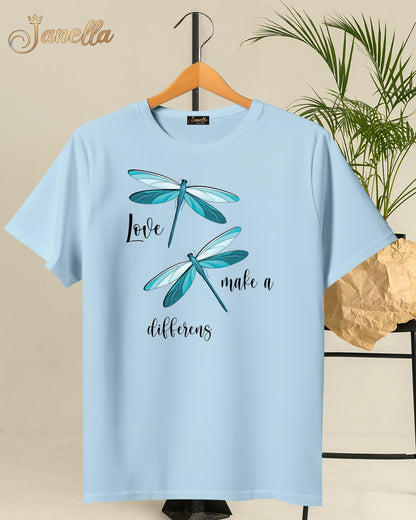 Make a difference - تيشيرت قطن اللوان متعددة