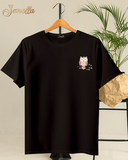 MINI OWL - تيشيرت قطن اللوان متعددة
