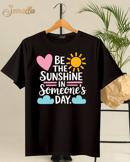 Sunshine- تيشيرت قطن اللوان متعددة