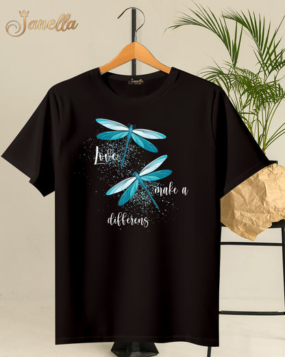 Make a difference - تيشيرت قطن اللوان متعددة