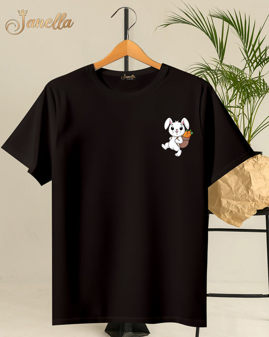 RABBIT - تيشيرت قطن اللوان متعددة