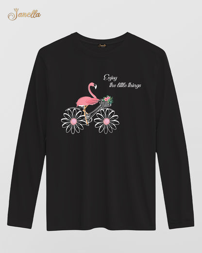 FLAMINGO - تيشيرت قطن كم