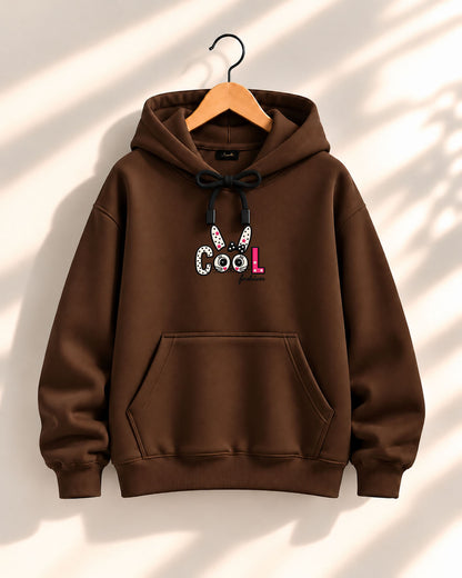 Cool - هودي حريمي أوفر سايز شتوي ميلتون