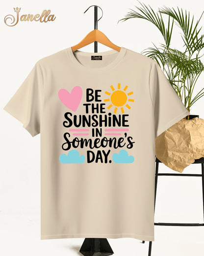 Sunshine- تيشيرت قطن اللوان متعددة