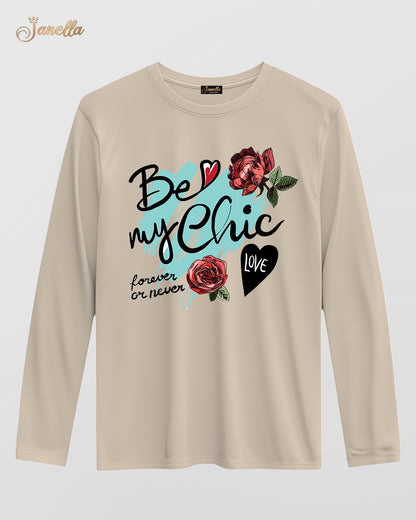 Be My Chic - تيشيرت قطن كم
