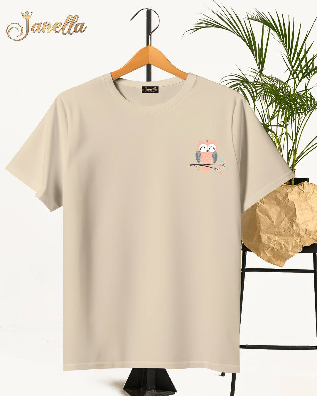MINI OWL - تيشيرت قطن اللوان متعددة