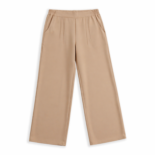 بنطلون روزالين وايد ليج لون جملي