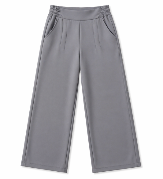 بنطلون روزالين وايد ليج لون رصاصي