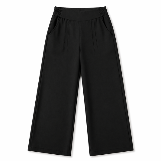 بنطلون روزالين وايد ليج لون اسود